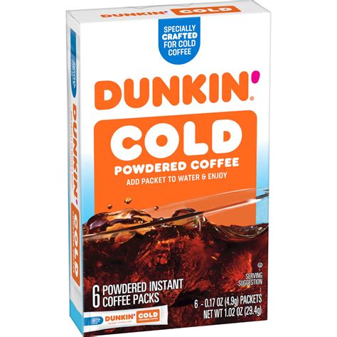 dunkin cold brew packs|Powdered Instant Iced Coffee Packets .